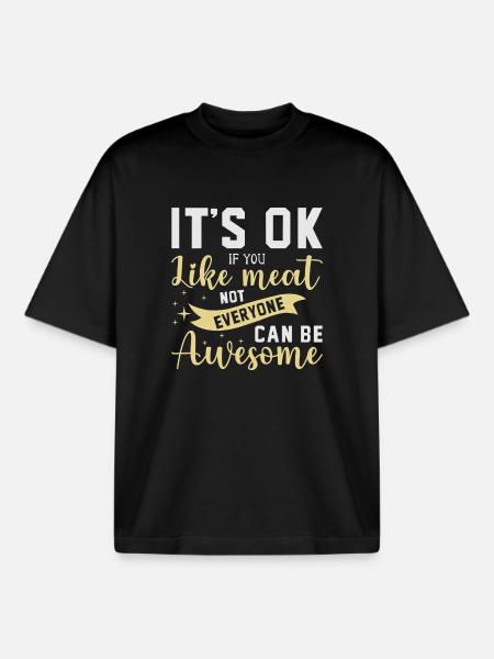 Restauration rapide végétarienne végétalienne - T-shirt unisexe boxy épais biologique Stanley/Stella - noir
