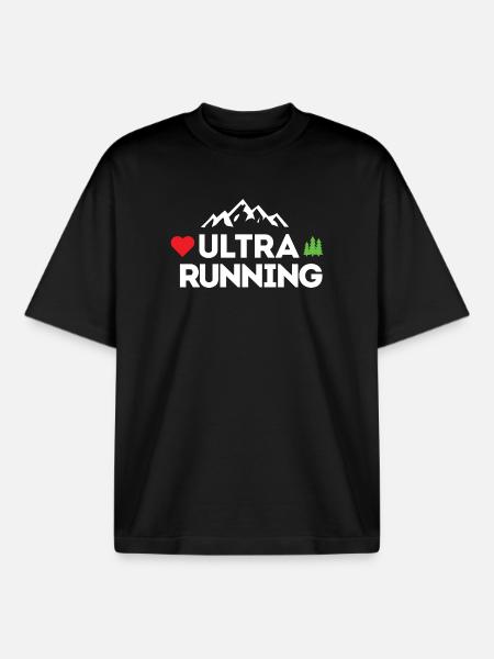 Ultra Running – My Love - Boxy Heavyweight Unisex Organic T-Shirt by Stanley/Stella - black