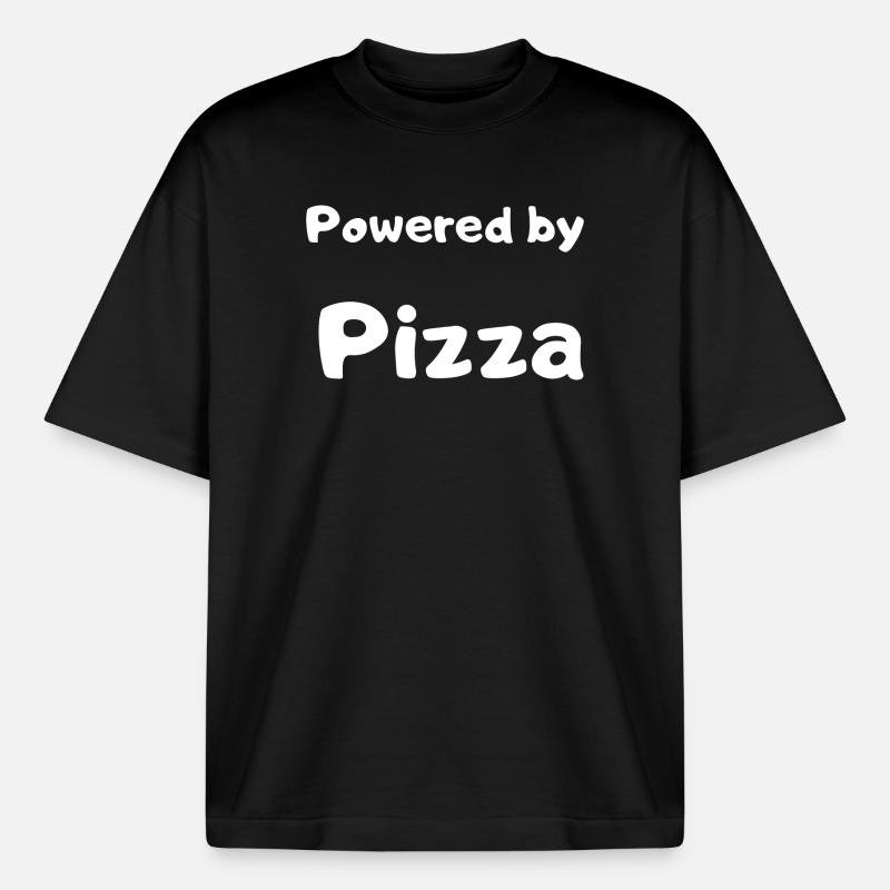 Conception de pizzas - T-shirt unisexe boxy épais biologique Stanley/Stella - noir