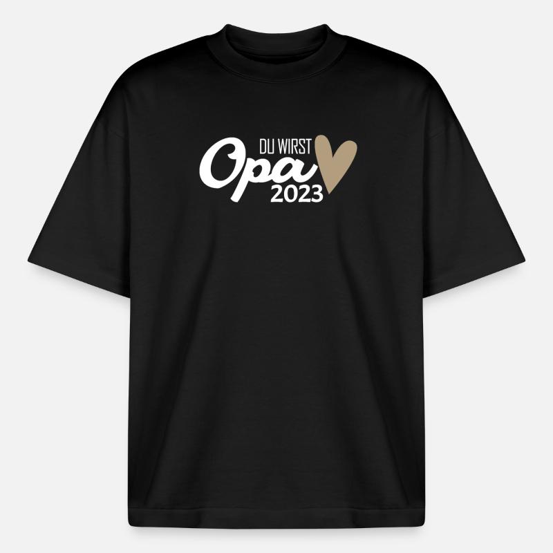 Opa 2023 loading - Boxy Heavyweight Unisex Organic T-Shirt von Stanley/Stella - Schwarz