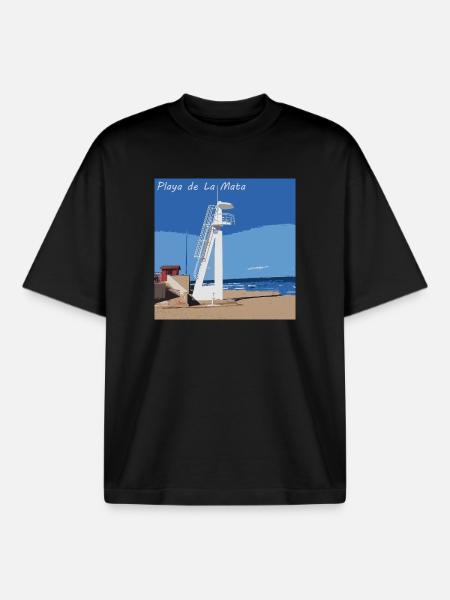 Plsya de La Mata - Boxy Heavyweight Unisex Organic T-Shirt by Stanley/Stella - black