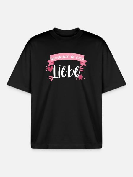 Klettern Alpinklettern Liebe Berge Geschenk - Boxy Heavyweight Unisex Organic T-Shirt von Stanley/Stella - Schwarz