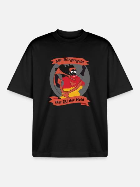Held des Bürgergeld´s - Boxy Heavyweight Unisex Organic T-Shirt von Stanley/Stella - Schwarz