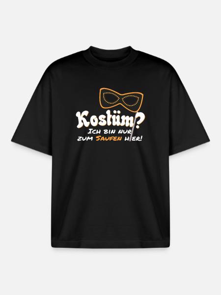 Faschings Kostüm? - Boxy Heavyweight Unisex Organic T-Shirt von Stanley/Stella - Schwarz