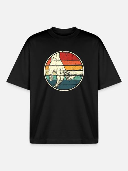 Händchen halten Regenbogenkreis - Boxy Heavyweight Unisex Organic T-Shirt von Stanley/Stella - Schwarz