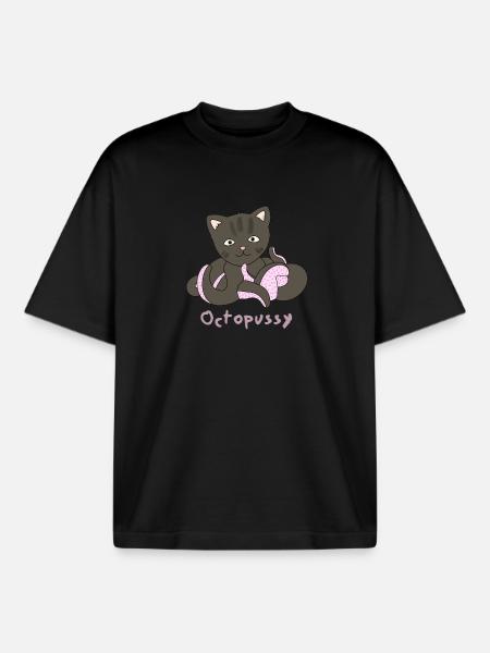 Octopussy - T-shirt unisexe boxy épais biologique Stanley/Stella - noir
