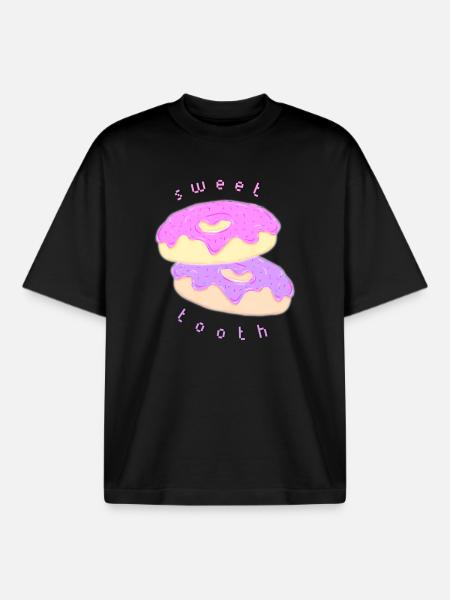 Sweet Tooth - Boxy Heavyweight Unisex Organic T-Shirt by Stanley/Stella - black