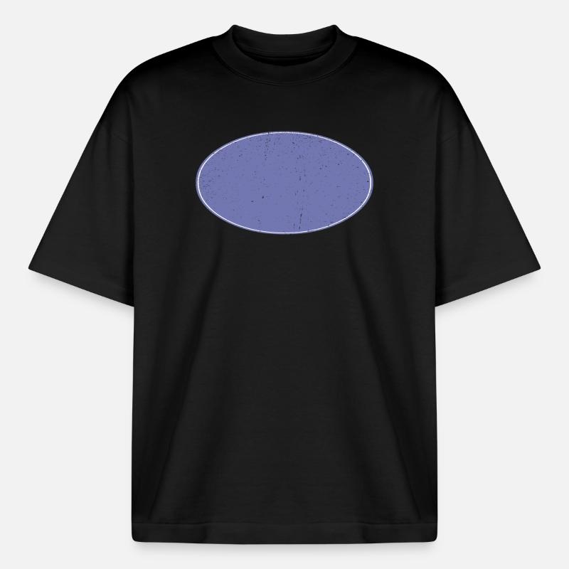 Ovaler Background Hintergrund schmutzig violett - Boxy Heavyweight Unisex Organic T-Shirt von Stanley/Stella - Schwarz