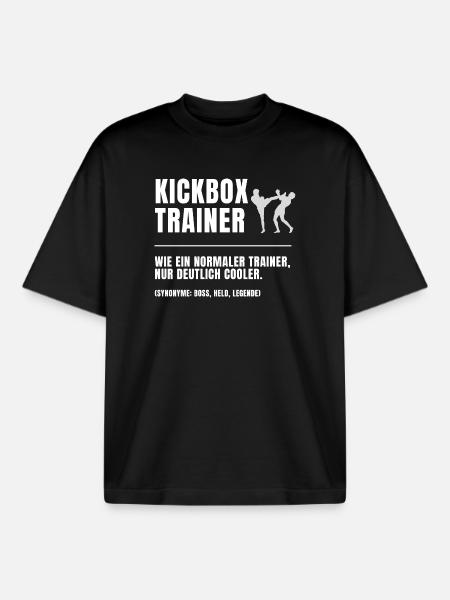 Kickbox Trainer Definition - Boxy Heavyweight Unisex Organic T-Shirt von Stanley/Stella - Schwarz