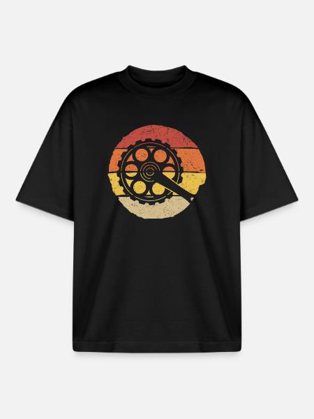 Sunset Film Reel Hand - Boxy Heavyweight Unisex Organic T-Shirt von Stanley/Stella - Schwarz