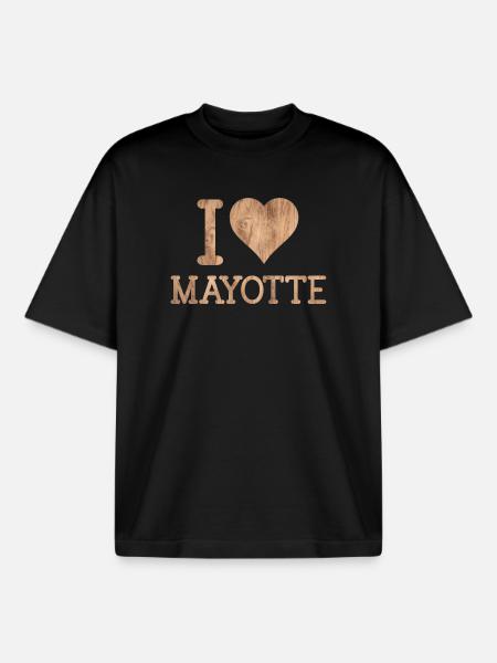MAYOTTE T-SHIRT - Boxy Heavyweight Unisex Organic T-Shirt by Stanley/Stella - black