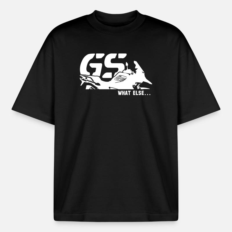 Biker Motorradfahrer Geschenk Boxermotor - Boxy Heavyweight Unisex Organic T-Shirt von Stanley/Stella - Schwarz