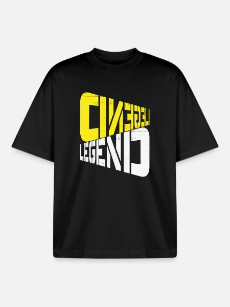 LEGEND - Boxy Heavyweight Unisex Organic T-Shirt by Stanley/Stella - black