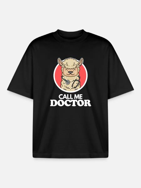 Doktor Arzt Tierarzt - Boxy Heavyweight Unisex Organic T-Shirt von Stanley/Stella - Schwarz
