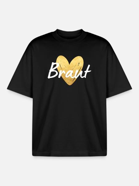 Braut Jungesellinnenabschied - Boxy Heavyweight Unisex Organic T-Shirt von Stanley/Stella - Schwarz