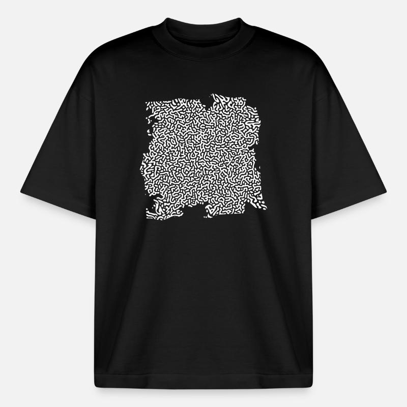 turing pattern weiss - Würmchen - Boxy Heavyweight Unisex Organic T-Shirt von Stanley/Stella - Schwarz