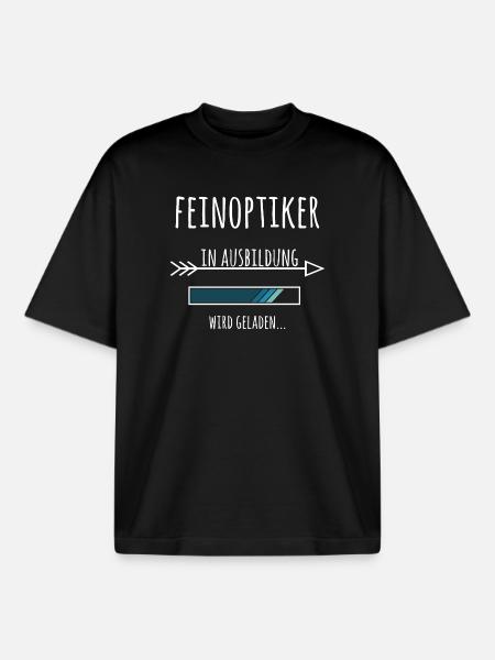 Ausbildung Feinoptiker Optiker Beruf - Boxy Heavyweight Unisex Organic T-Shirt von Stanley/Stella - Schwarz