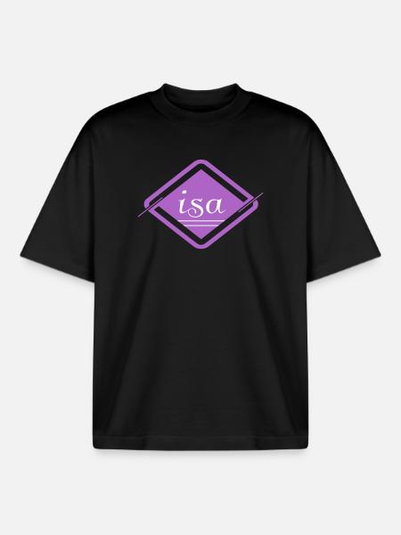 Isa - Boxy Heavyweight Unisex Organic T-Shirt by Stanley/Stella - black
