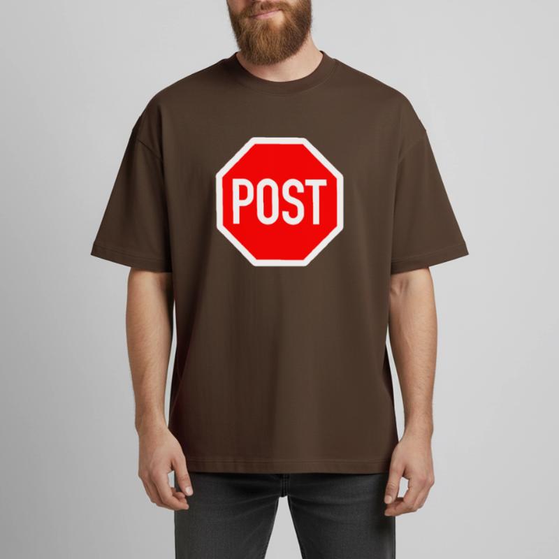 stop oder post? Heavyweight Unisex Boxy T-Shirt von stanley/stella	