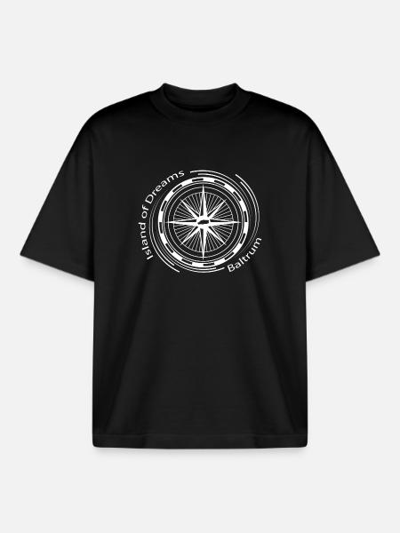 Island of Dreams - Baltrum - Boxy Heavyweight Unisex Organic T-Shirt von Stanley/Stella - Schwarz