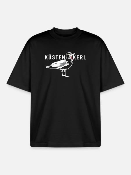 Küstenkerl - Boxy Heavyweight Unisex Organic T-Shirt von Stanley/Stella - Schwarz