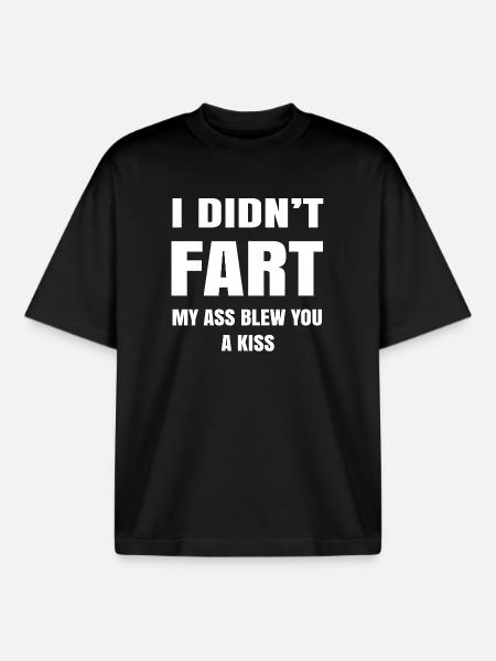 Bold Humor Insult Graphic Tee - Boxy Heavyweight Unisex Organic T-Shirt by Stanley/Stella - black