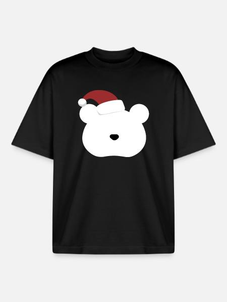 Polar Bear- Christmas edition - Boxy Heavyweight Unisex Organic T-Shirt von Stanley/Stella - Schwarz