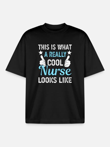 Infirmier - T-shirt unisexe boxy épais biologique Stanley/Stella - noir