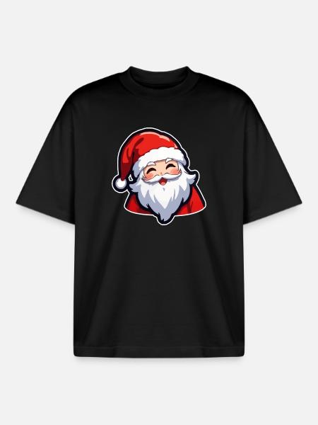 Weihnachtsmann - Boxy Heavyweight Unisex Organic T-Shirt von Stanley/Stella - Schwarz