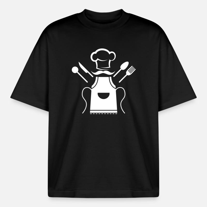 Kochen, kochen, super kochen - Boxy Heavyweight Unisex Organic T-Shirt von Stanley/Stella - Schwarz