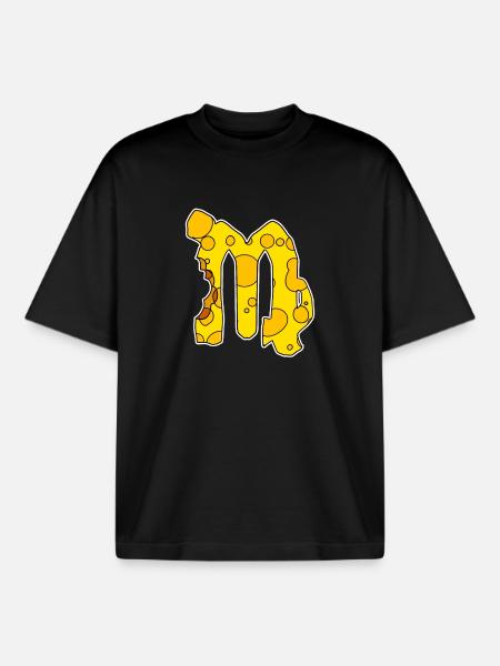 Zodiac sign Virgo Symbol - Boxy Heavyweight Unisex Organic T-Shirt by Stanley/Stella - black