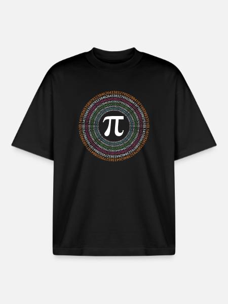 Pi Day - Happy Pi Day - Boxy Heavyweight Unisex Organic T-Shirt by Stanley/Stella - black