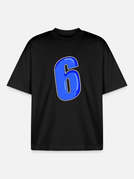 Numéro 6 Numéro - T-shirt unisexe boxy épais biologique Stanley/Stella - noir