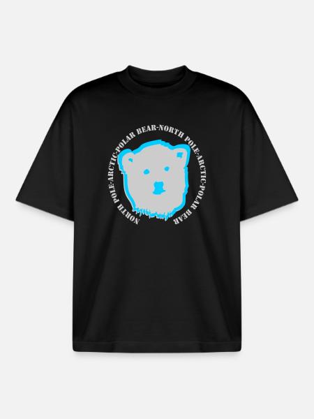 Eisbär 6 - Boxy Heavyweight Unisex Organic T-Shirt von Stanley/Stella - Schwarz