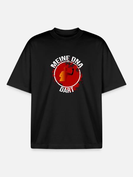 Mein DNA - Dart - Boxy Heavyweight Unisex Organic T-Shirt von Stanley/Stella - Schwarz