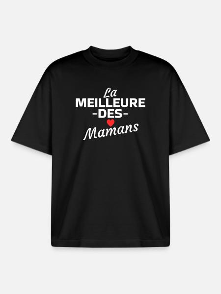 The best mom - Boxy Heavyweight Unisex Organic T-Shirt by Stanley/Stella - black