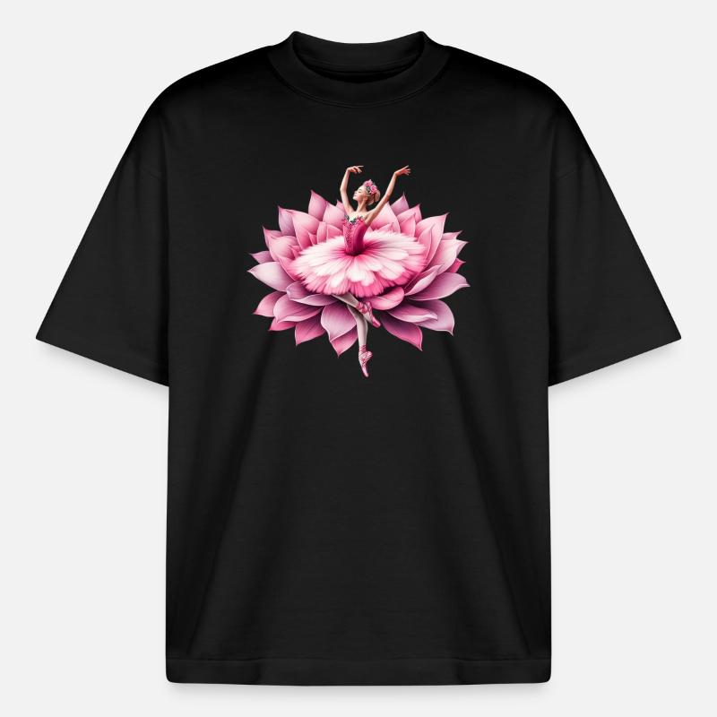 Danseuse de ballet avec tutu - T-shirt unisexe épais coupe boxy Stanley/Stella - noir