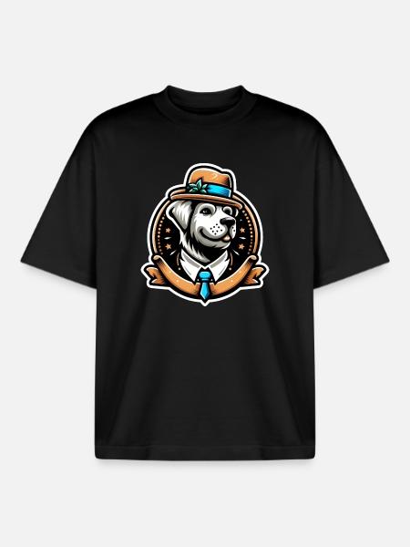 Mister D - Boxy Heavyweight Unisex Organic T-Shirt by Stanley/Stella - black