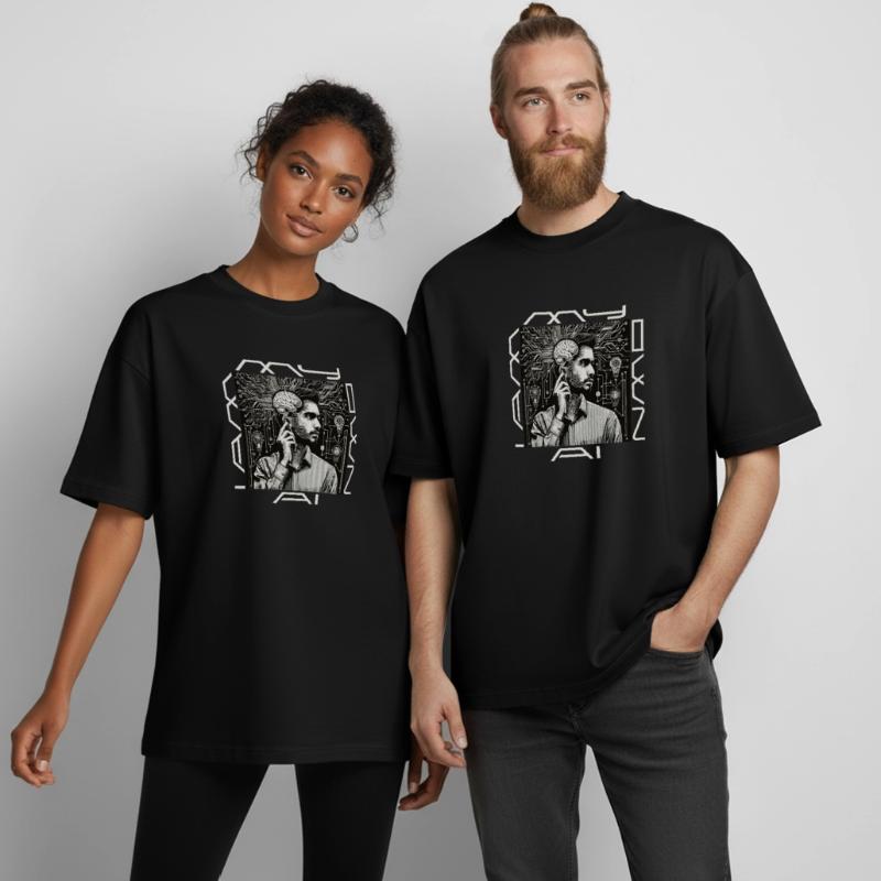 Headwork : Ghost rencontre le code T-shirt unisexe boxy épais biologique Stanley/Stella
