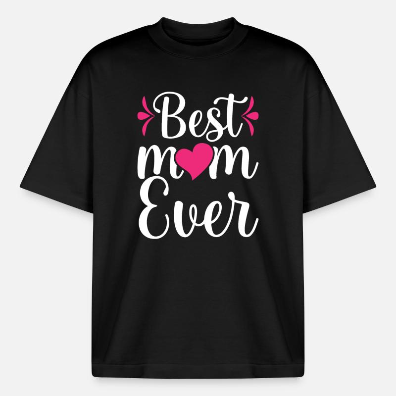 Die beste Mutter aller Zeiten - Boxy Heavyweight Unisex Organic T-Shirt von Stanley/Stella - Schwarz