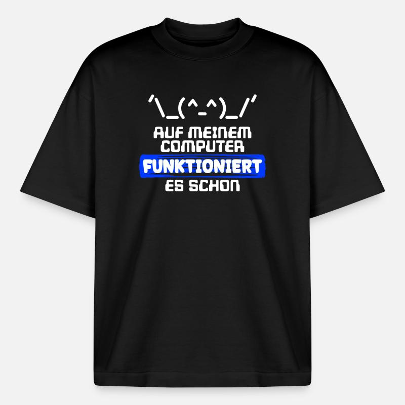 Computer Developer Software Developer Statement - Boxy Heavyweight Unisex Organic T-Shirt by Stanley/Stella - black