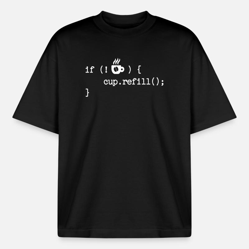 Debug Programmierer Coden Developer Computerfreak - Boxy Heavyweight Unisex Organic T-Shirt von Stanley/Stella - Schwarz