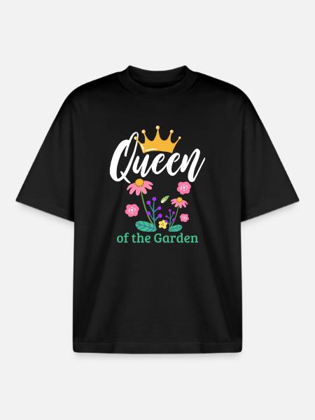 Gartenarbeit Gärtner - Boxy Heavyweight Unisex Organic T-Shirt von Stanley/Stella - Schwarz