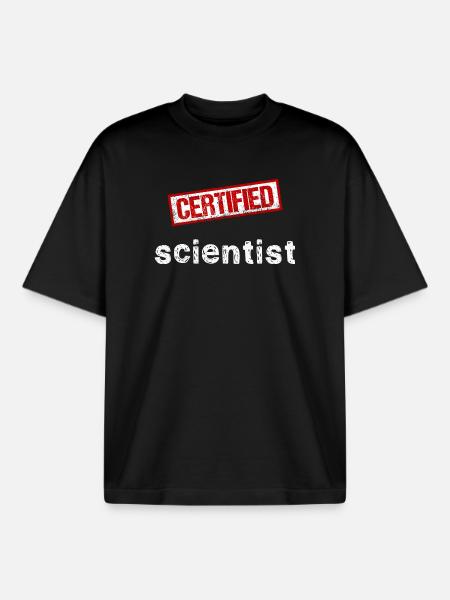 Scientist - Boxy Heavyweight Unisex Organic T-Shirt by Stanley/Stella - black