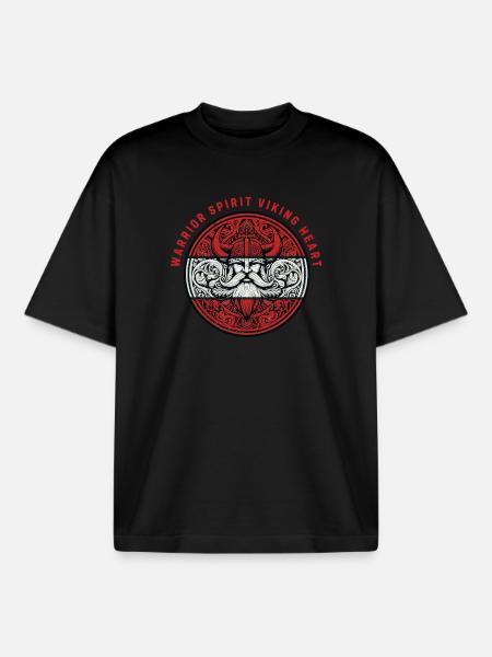 Viking - Boxy Heavyweight Unisex Organic T-Shirt by Stanley/Stella - black