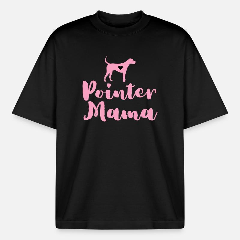 Deutsch Pointer Mama Pointer Mama - Boxy Heavyweight Unisex Organic T-Shirt von Stanley/Stella - Schwarz