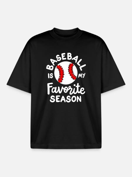 Baseball Baseball-Liebhaber - Boxy Heavyweight Unisex Organic T-Shirt von Stanley/Stella - Schwarz