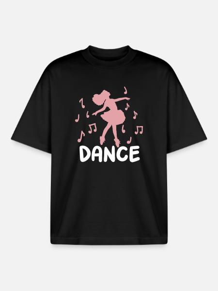 Ballett Tanzen Ballerina - Boxy Heavyweight Unisex Organic T-Shirt von Stanley/Stella - Schwarz