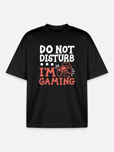 Gaming Gamer - Boxy Heavyweight Unisex Organic T-Shirt von Stanley/Stella - Schwarz