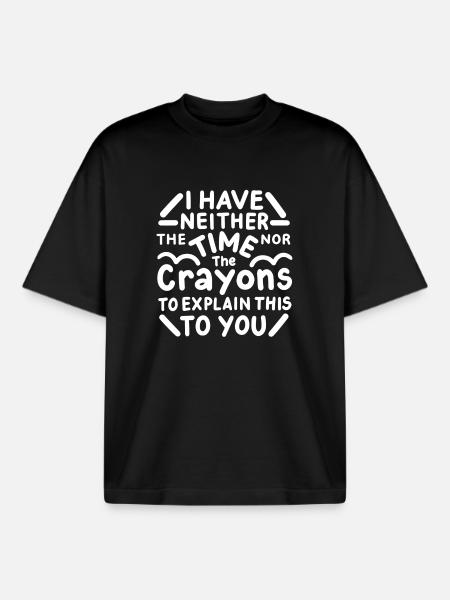 Sarkasmus Sarkastischer Spruch - Boxy Heavyweight Unisex Organic T-Shirt von Stanley/Stella - Schwarz